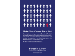 Bereskin & Parr LLP. Canadian Lawyer Magazine Ad