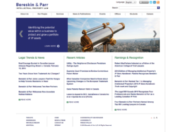 Bereskin & Parr LLP Website Rebrand