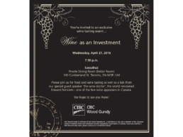 CIBC Wine Investing Evite